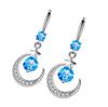 Drop Earrings Moon and Star Charm Earrings Girl Accessories Fashion Females Ear Jewelry Suitable for Party Daily Wear