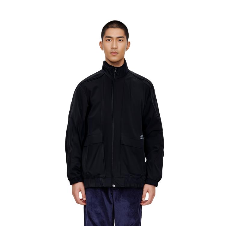 adidas Jacken Herren Schwarz Stehkragen Moderat H40215