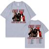 Rapper Chief Keef Tour 2026 Double Sided Graphic T ShirtsUnisex Hip Hop Vintage T-shirts Summer Casual Fashion Loose T-shirt
