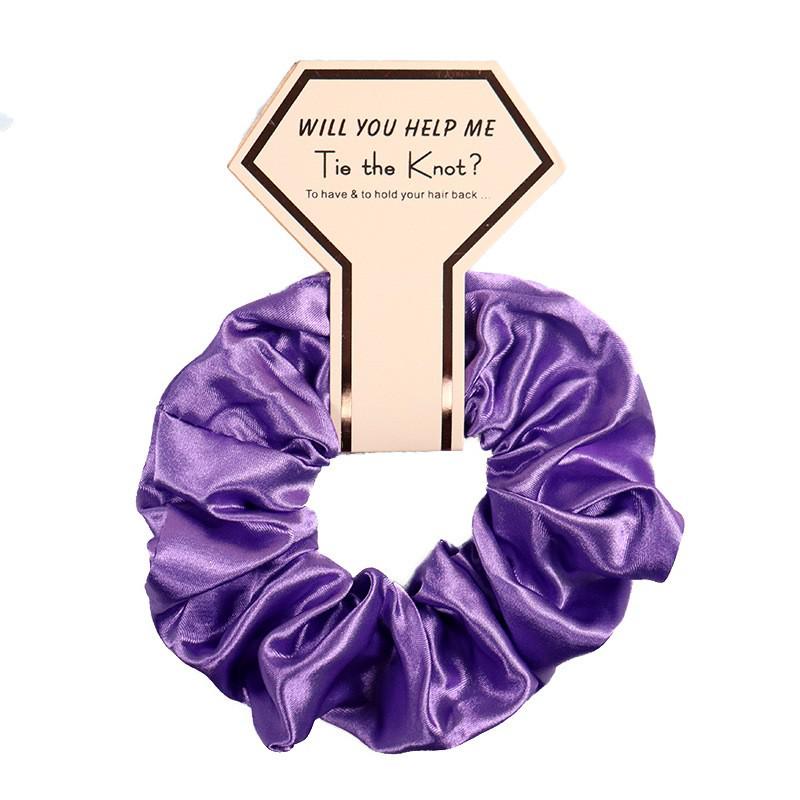 Women's Imitation Silk Satin Hair Tie and Headband - Light Luxury European and American Fashion