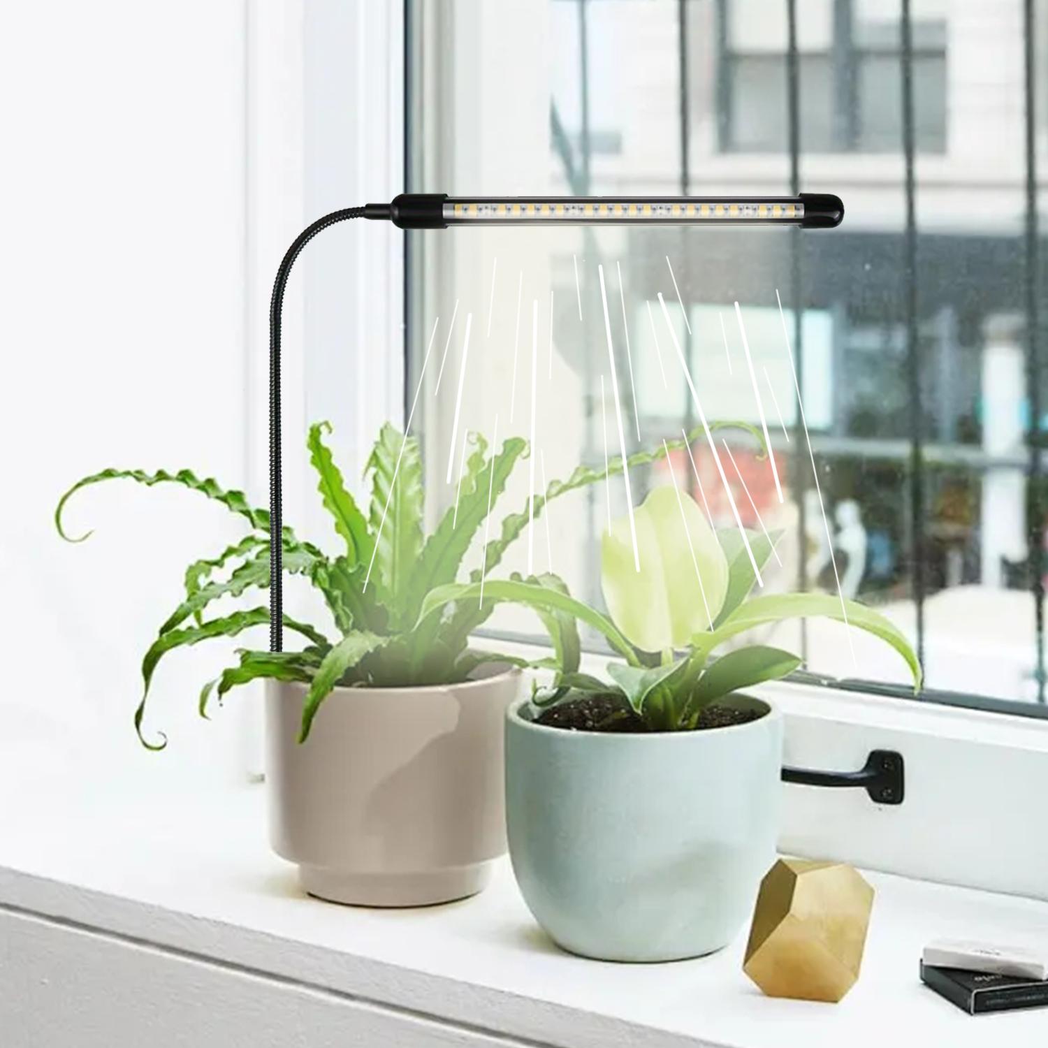 

1/2pcs of Single Tube Floor-mounted Plant Lights with 4/8/12H Timer Memory Function and Flexible Rotation Capability 5W&LED Chip