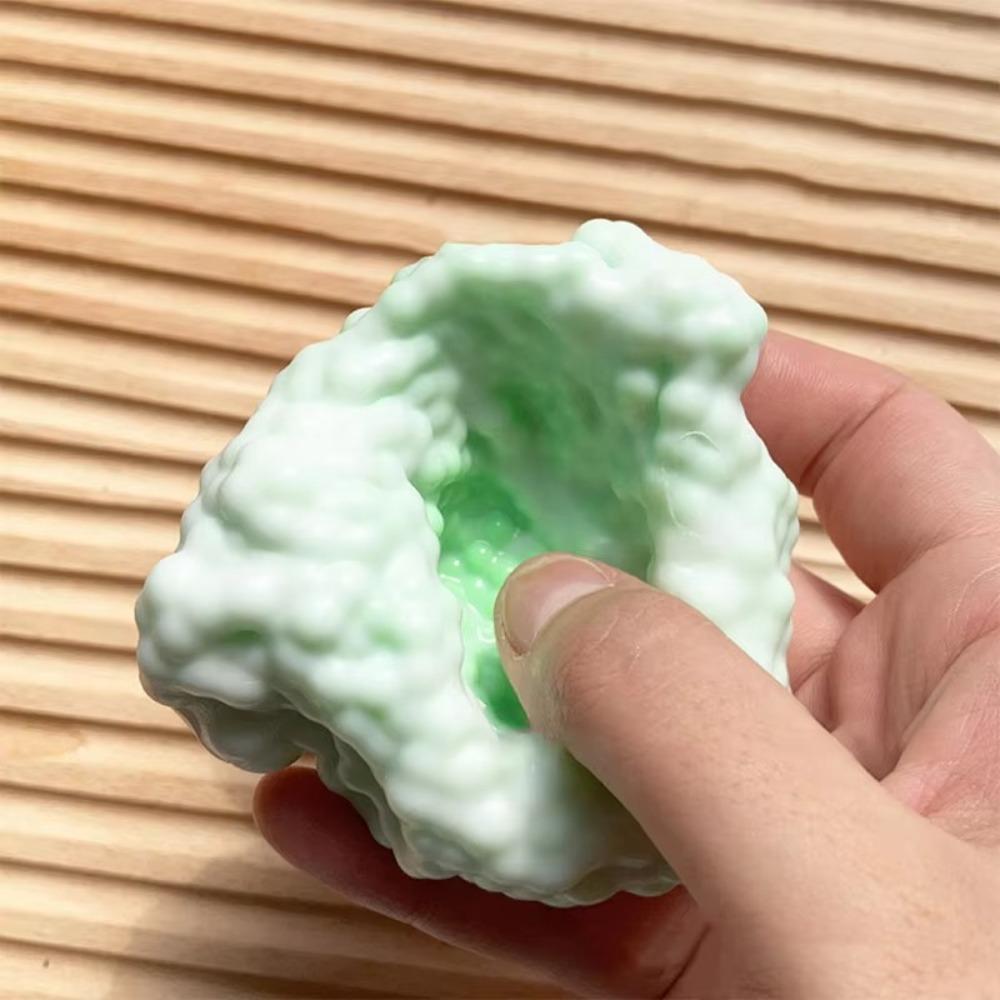 Super Soft Feel Squishy Table Toys Ultra-thin Ice Skin Stress Relieving Toy Stress Reliever Sticky Handmade Ball for Kids Teens