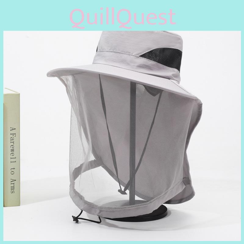Fishing Summer Hat With Mesh Face Mask And Sun Protection For Adventures Outdoor