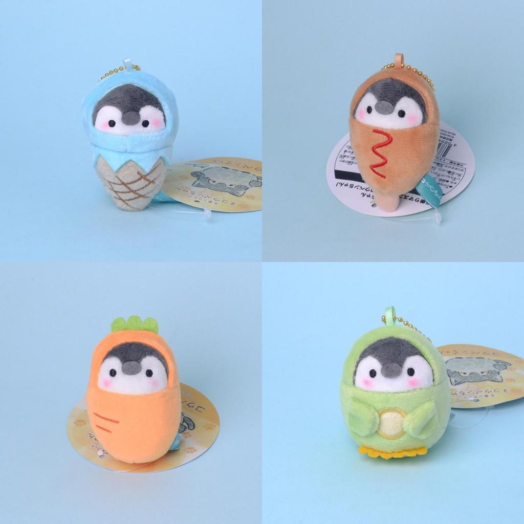 Penguin Hot Dog Plush Keychain Figure Cute Cartoon Animal Style Kids Gift Room