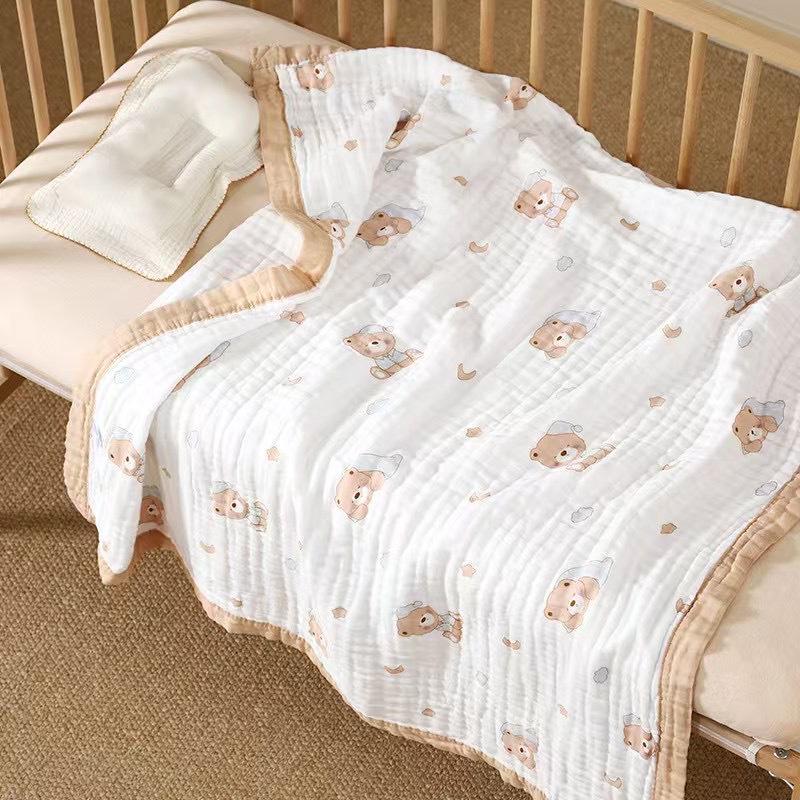 Pure Cotton Gauze Baby Towel & Swaddle Blanket