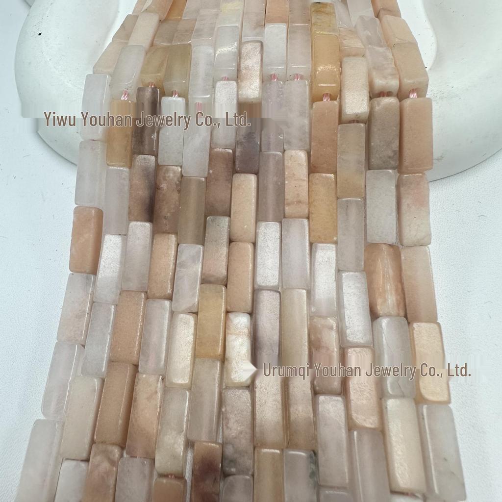 4x13mm Natural Stone Rectangle Bar Beads for DIY Jewelry and Bracelets