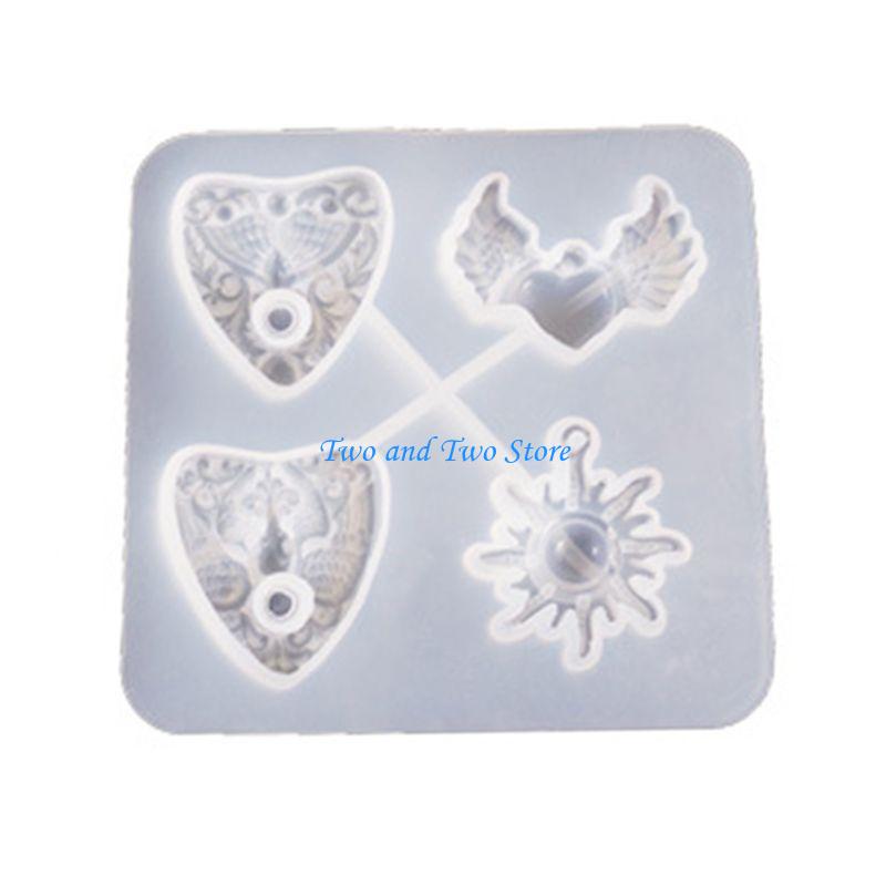 HX6F Handicrafts Jewelry Keychain Liquid Silicone Mould DIY Crafts UV Resin Crystal Mold Devil Eye Silicone Mold Epoxy Mold