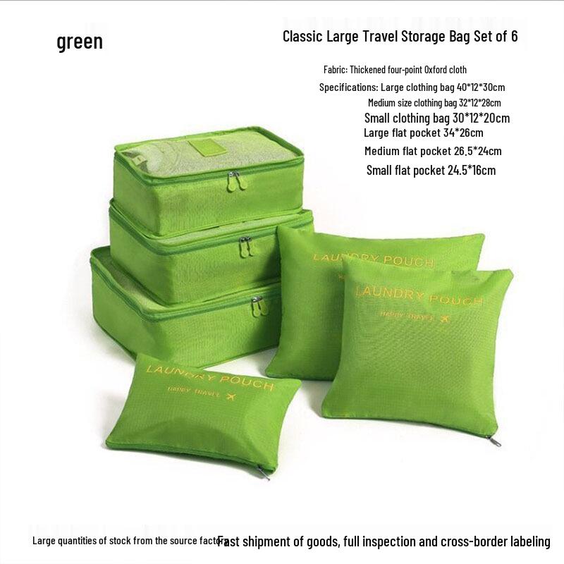 Six-Piece Travel Storage and Organization Bag Set