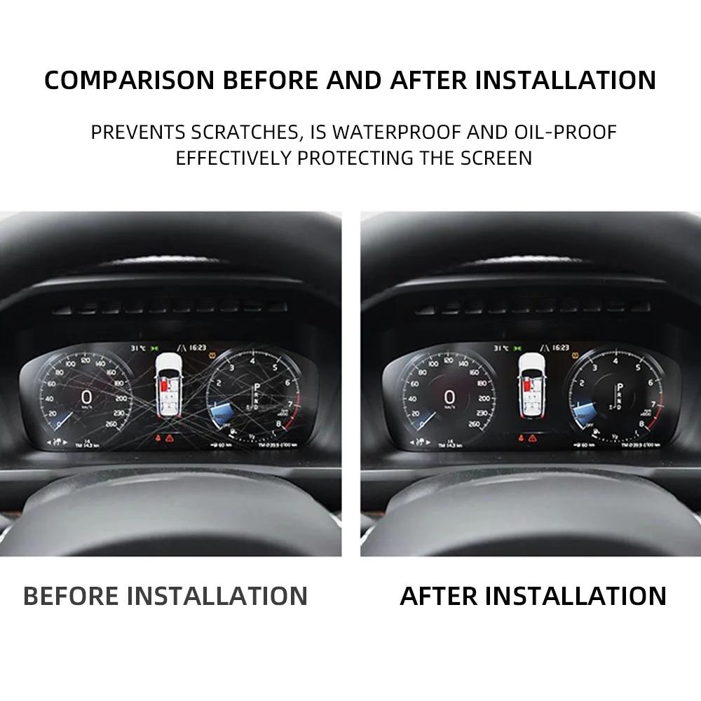Folia na deskę rozdzielczą HD PVC dla Volvo XC60 XC90 S90 V60 V90 XC40 S60 Modyfikacja wnętrza Folia ochronna na wyświetlacz centralny