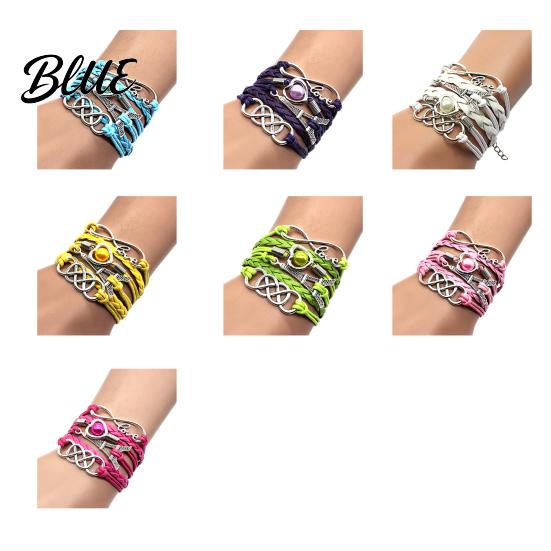 Timeless Fashion Accessory Braided Wrap Layered Faux Leather Bracelet Retro