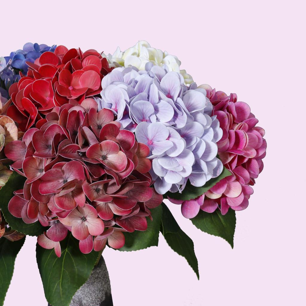 Hochwertiger künstlicher Hortensienstrauß für Hochzeitszeremonie-Hintergrunddekoration