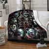 Horror Characters Printed Blanket Soft Cozy Blanket For Sofa Bedroom Living Room Dorm And Outdoor Use