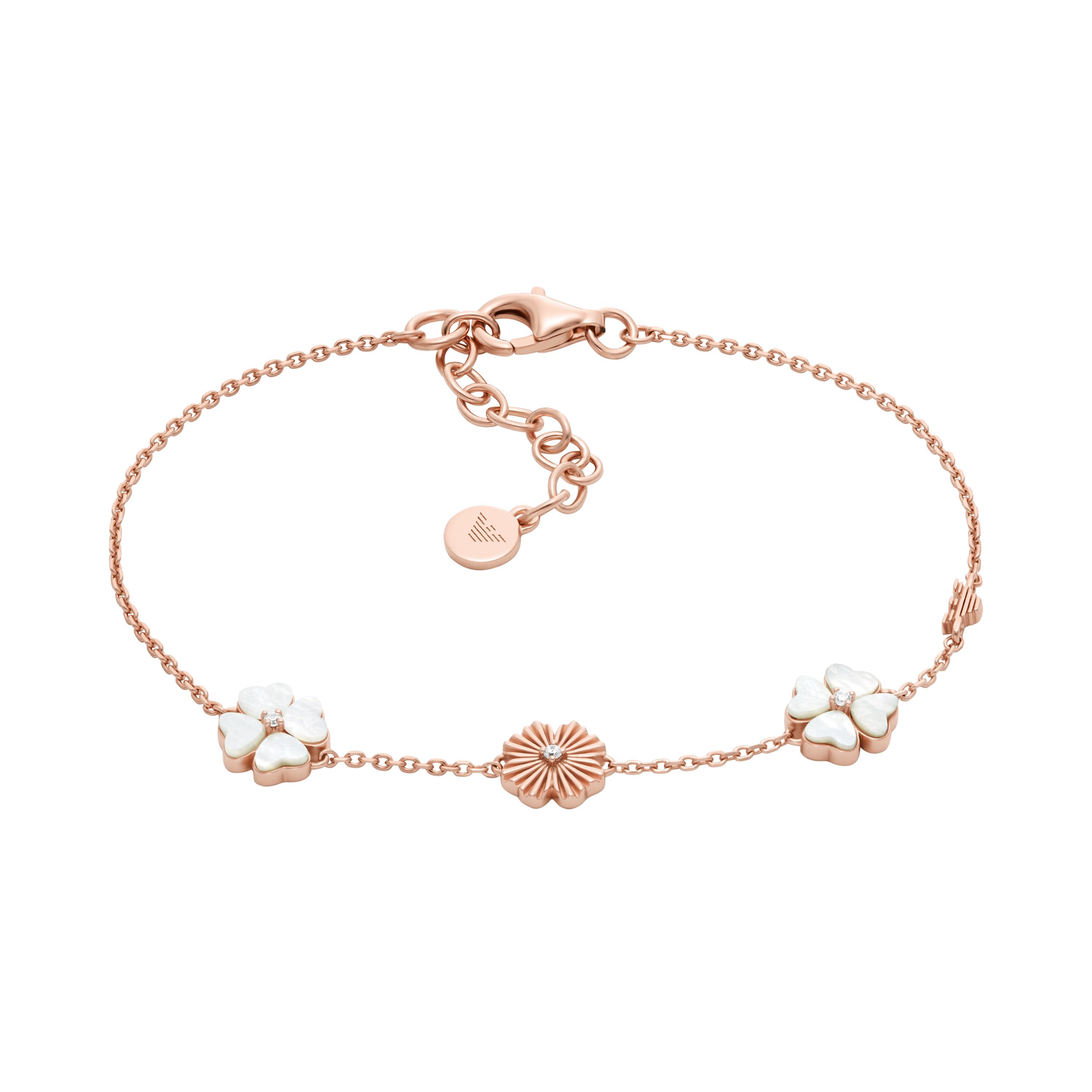 

Emporio Armani Four Leaf Clover Flower Lobster Clasp Bracelet Women bracelet EG3651221 F,EG3651221