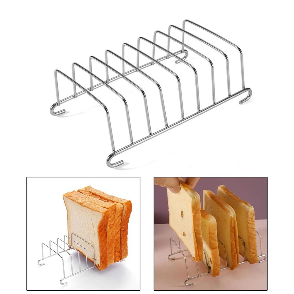 Sturdy Stainless Steel Stand for Toast and Air Fryer Accessory Storage