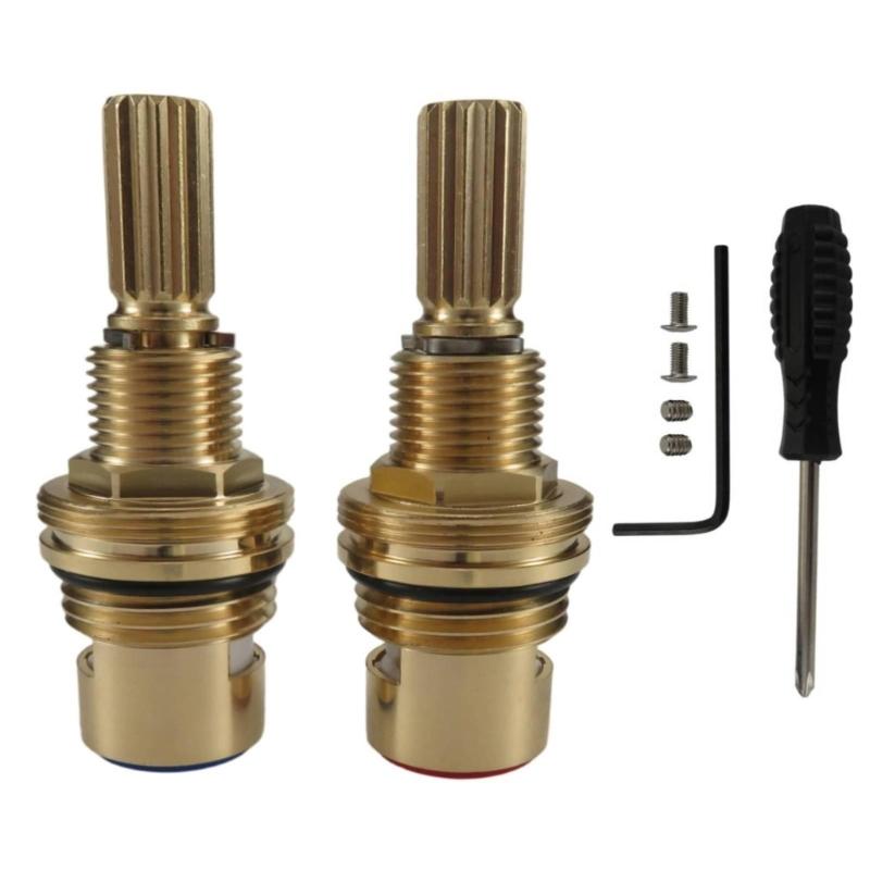 Metal Ceramic Stem Disc Cartridges Drips Resistant Faucet Valves Hot And Cold Water Spool for Hot Cold Water Kitchen Tap 1