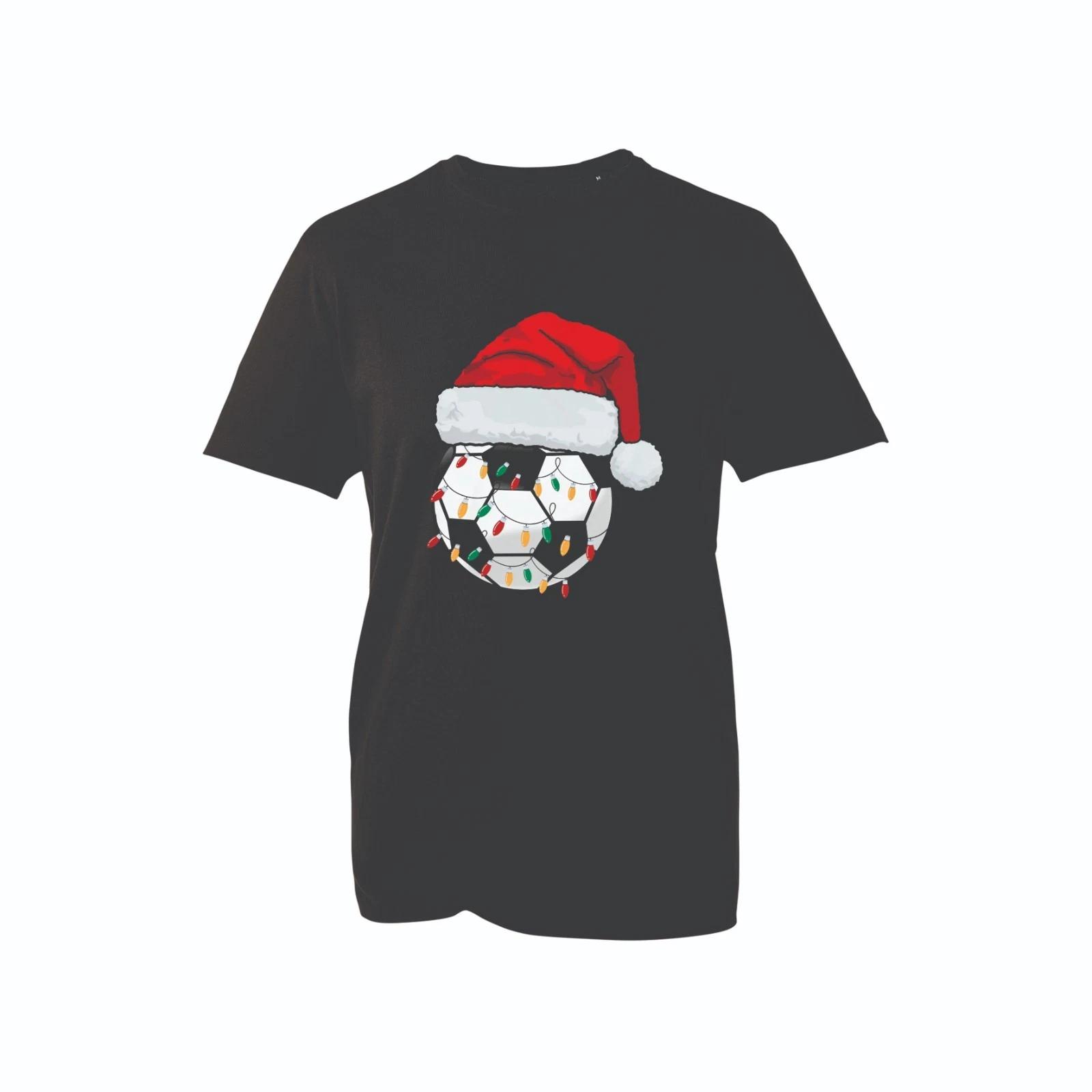 Soccer Christmas Shirt | Football Santa Hat Tee 3XL