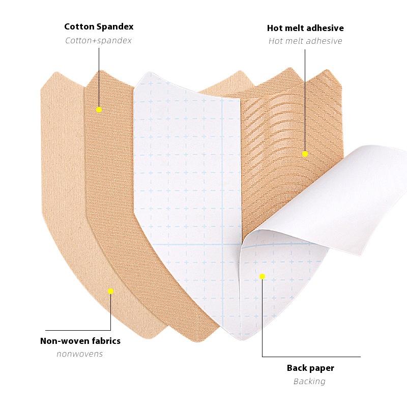 Elastic Fabric V-Shaped Thigh Patch Invisible Sweat Shield Prevents ChafingThigh Patch Multi-Use Thigh Patch