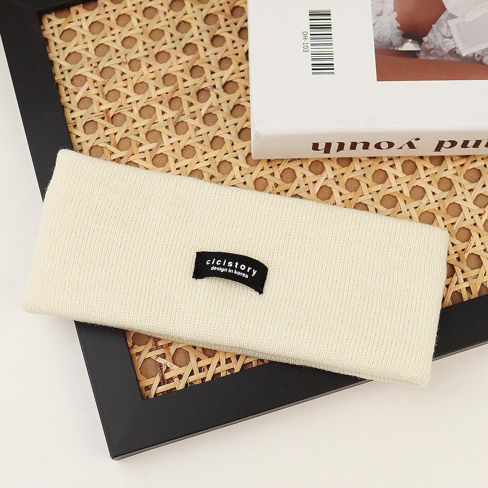 Knitted headband women's tied hair fashion autumn headband sports headscarf autumn and winter headgear