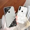 Flower Romantic Lace Pattern Phone Case For Huawei P30 P20 Lite Mate 20 Y6 Y7 P Smart 2019 Honor 20 50 Clear Transparent Cover