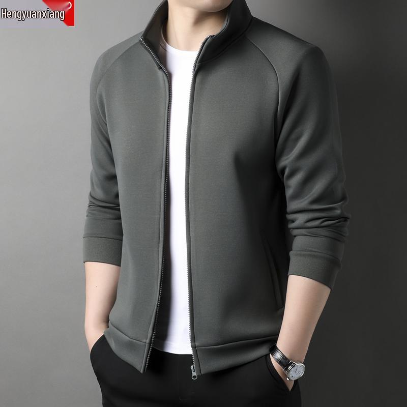 Men's Hooded Zipper Sweatshirt Jacket - Casual Spring/Autumn Trendy Sport Cardigan