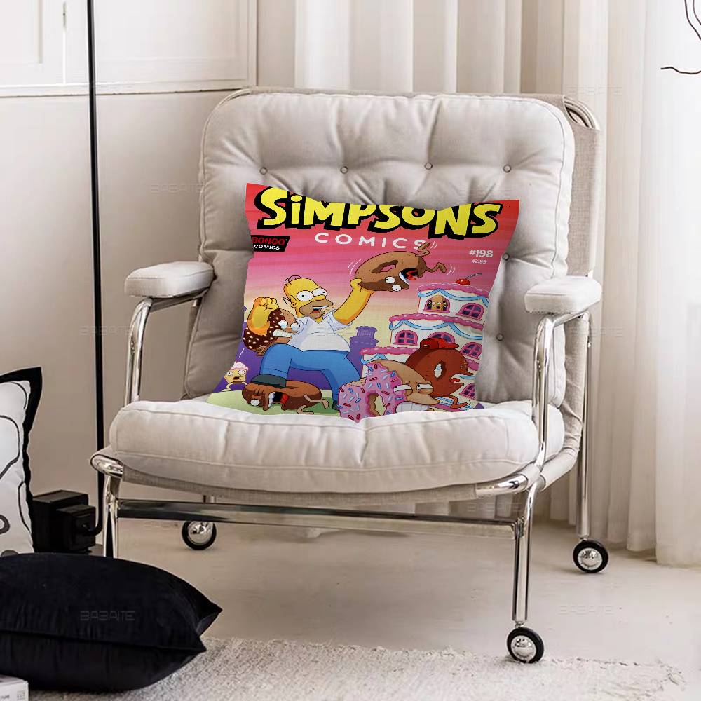 Cartoon T-The Cool S-Simpsons Pillowcases Home Bedding Decorative Pillow Cover Wedding Super Soft Pillow Case