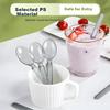 Jieribang Disposable Spoons 100pcs Individually Packaged Food-Grade Thickened Plastic Soup Spoons Rice Spoons Dessert Disposable Spoons