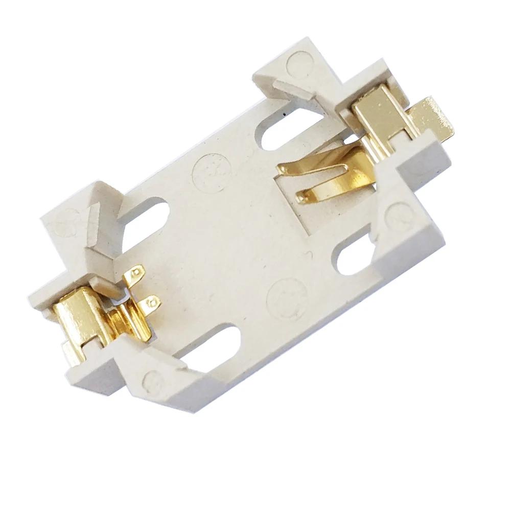 10PC CR2032 3V CR2016 CR2025 Battery Socket BS-2 BS-6 BS-8 Gold Horizontal Vertical DIP SMD Button Battery Holder Batteries Case