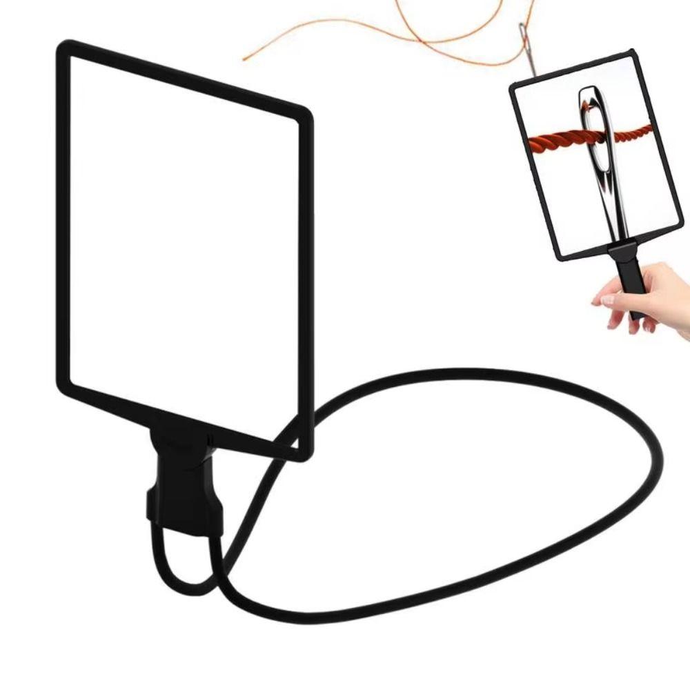 Large Mirror Full Page Magnifier 3 In 1 LED Magnifier Visual Impairment Flexible Magnifier  Craft
