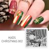 KADS Christmas Nail Art Stamping Plates Manicure Stamp Template Image Nails Art Stamp Print Stencils