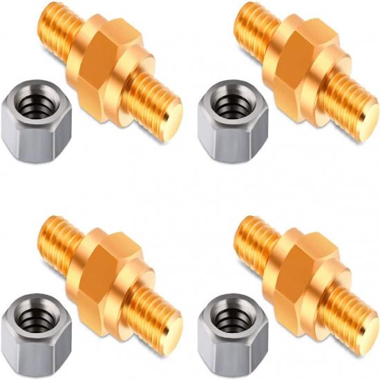 Boao 8-Piece Side Post Battery Terminal Adapter - 3/8 16 Bolts Standard Battery Post Stud Extender Screws