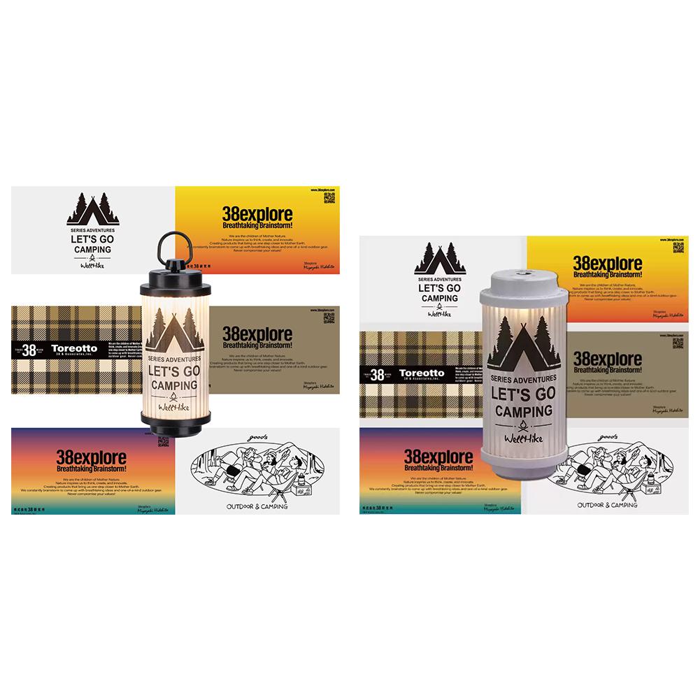 LED Outdoor Camping Light with Magnetic Base Super Bright Lantern 4500mAh Handheld Emergency Light for Outdoor Camping Hiking