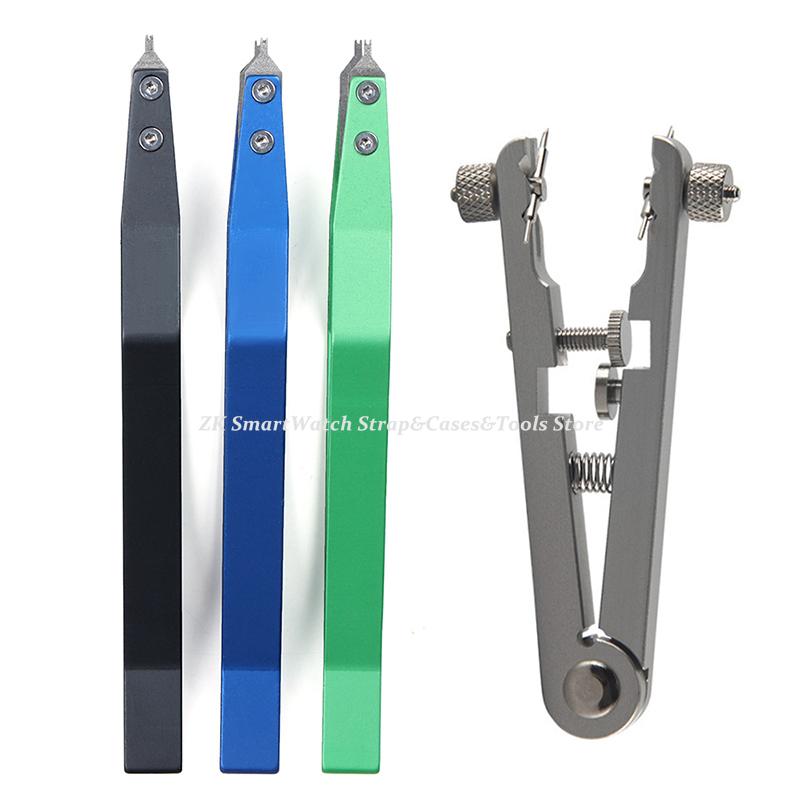 6825 Watch Pliers Watch Spring Bar Plier Tools Kit Tweezer Removal Strap with Screw Adjustment Length Size Replacement Repair
