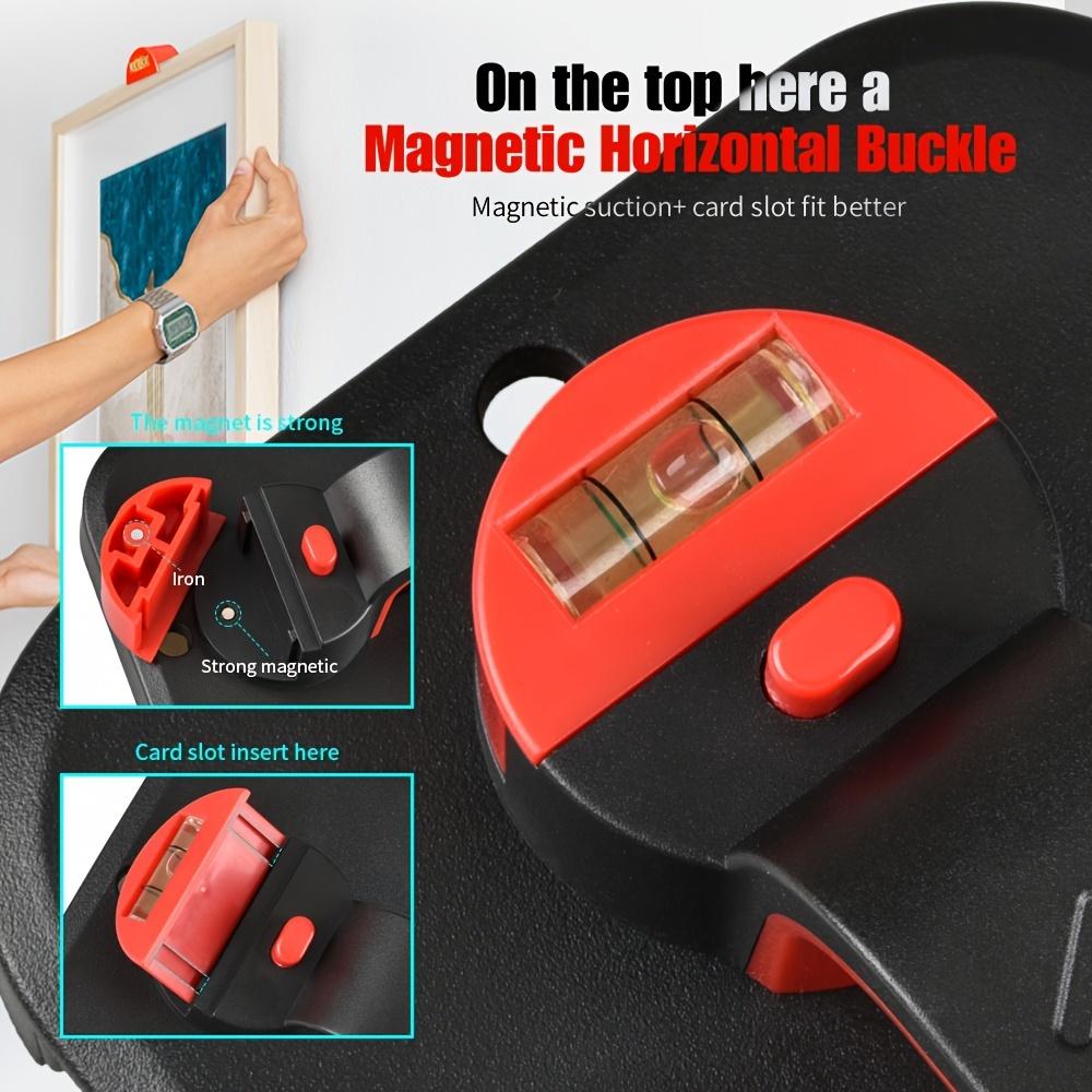 1ks Nástroj na zavěšování obrazů pro design domova, Exkluzivní rám pro závěsný hardware, Nástroj na vyrovnávání fotografií s kalibrační funkcí, Nezbytnosti pro zavěšování obrazů