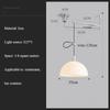 Bauhaus Restaurant Pendant Light with Adjustable Swing Arm Single Chandelier Nordic Modern Kitchen Board Iron Art LED Luster