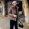 Down cotton jacket women's short 2025 winter new student hooded cotton jacket Korean version thickened bread jacket padded jacket