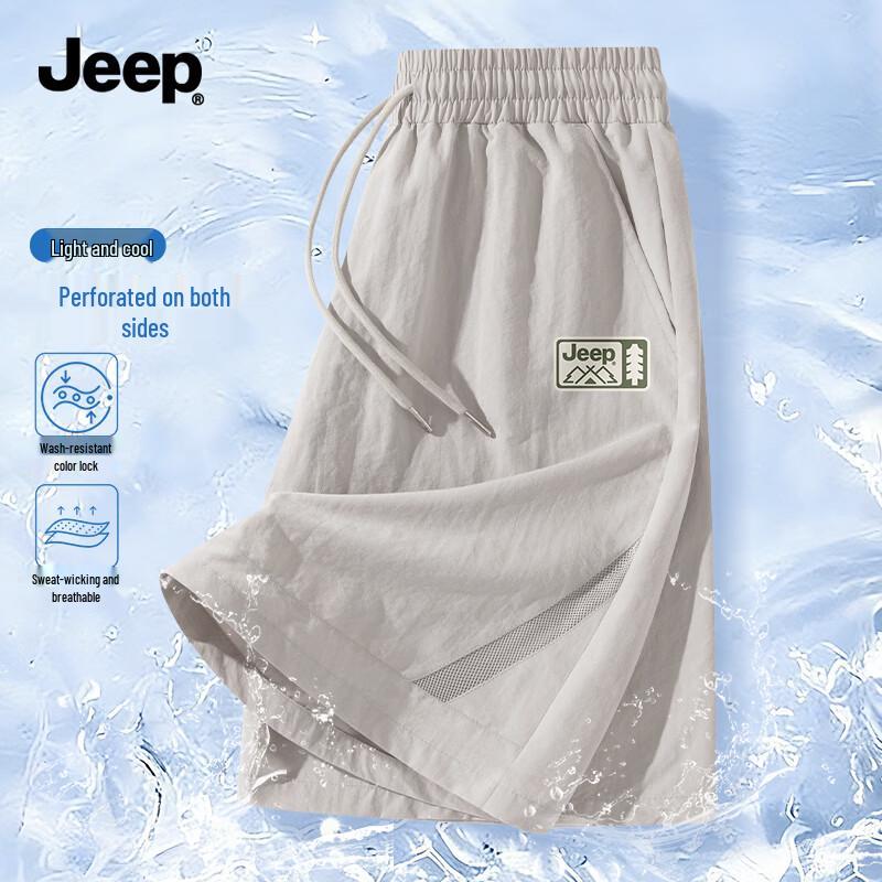 JEEP Men's Lightweight Mesh Casual Sports Shorts