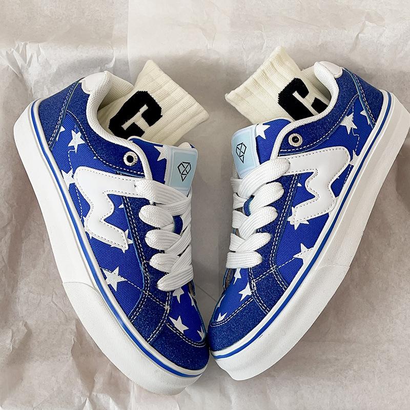 New Hong Kong style couple skateboard shoes student running shoes campus style sports shoes 35