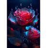 DIY 5D Diamond Painting Blue Rose Flower New 2023 Full Diamond Embroidery Fantasy Landscape Mosaic Picture Craft Hobbies