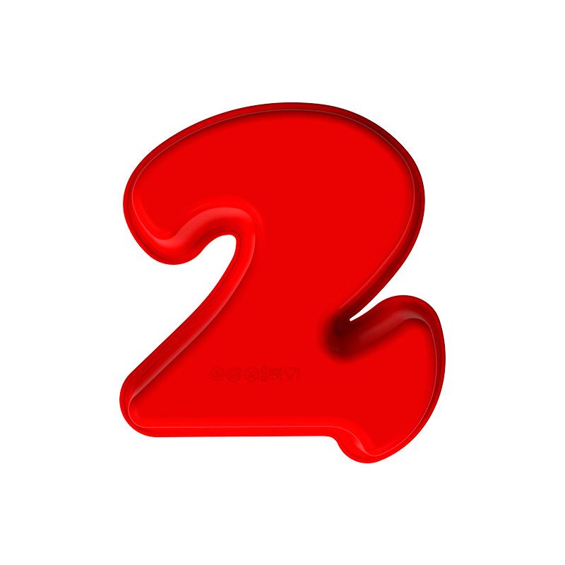 Chocolate Cake Silicone Mold Set, 0-9 Number Mousse & Pudding Baking Molds