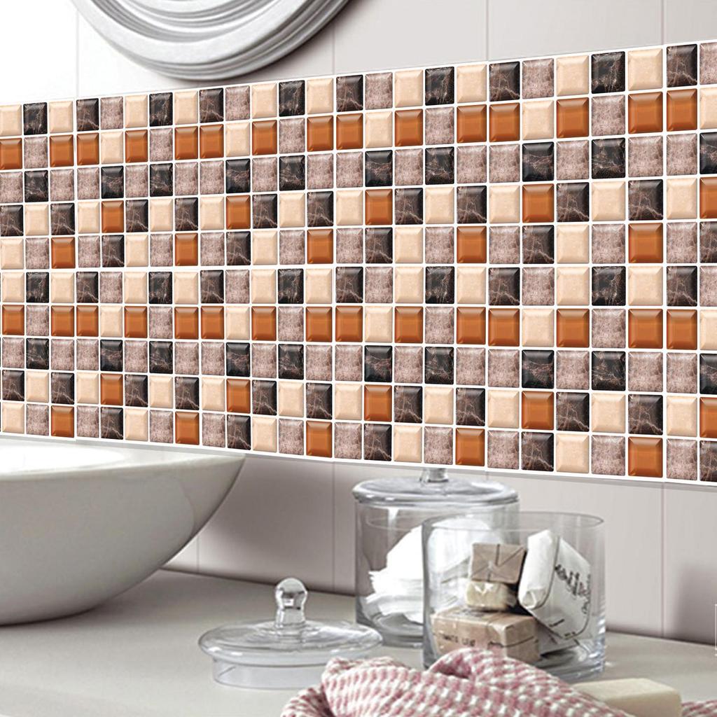 Buy 3D Simulation Tile Stickers Home Decoration Waterproof Bathroom