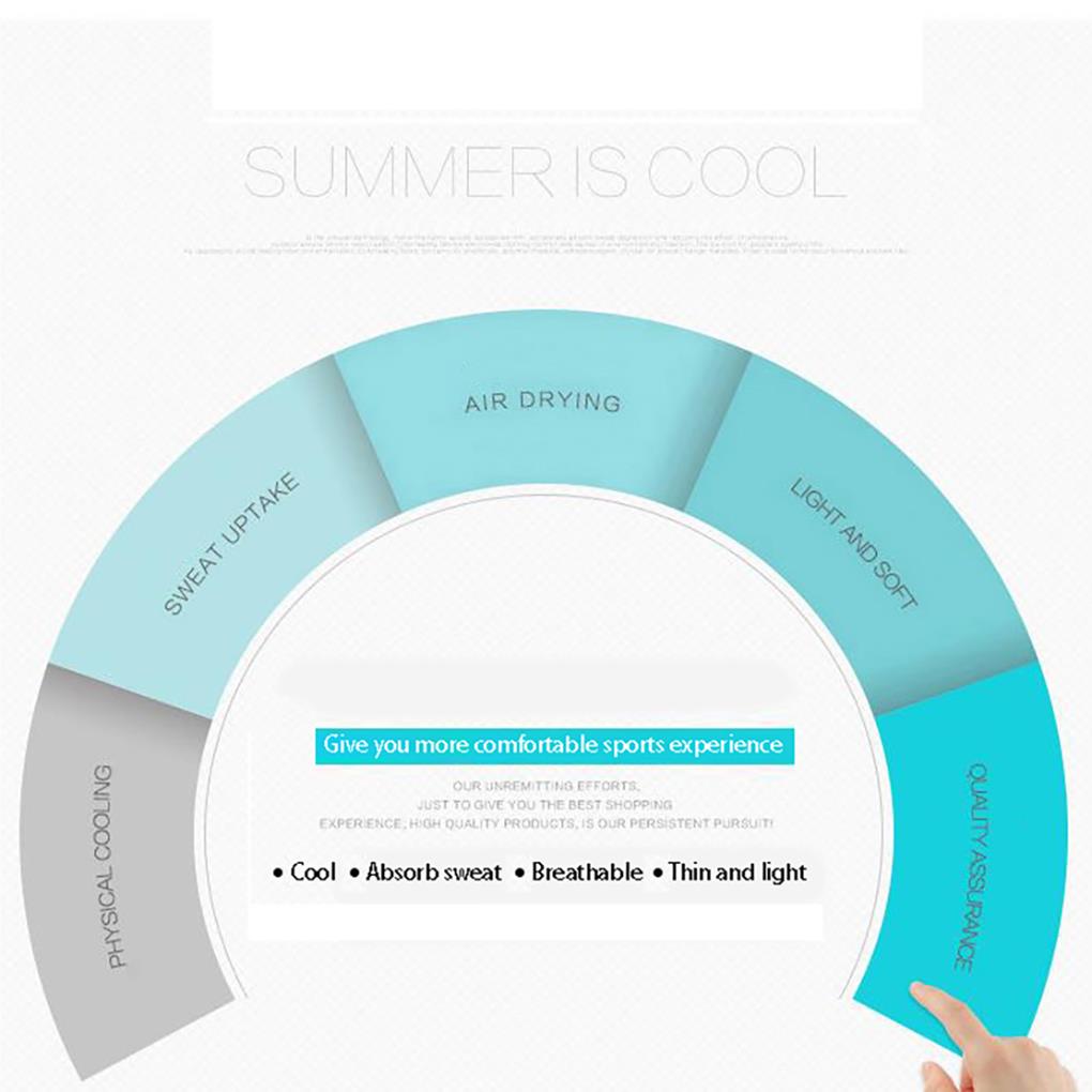 Sport Towel Accessories Sky Blue Color Wiping Cloth Beach Gym Fitness Swimming Women Men Cooling Towels Accessory