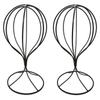 Iron Hat Hat Wig Lightweight and Stylish Set of (Auple) Stand, Rack, Stand, (Black, 2)