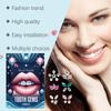 24Pcs Dental Tooth Gems  Diamond Ornament Diy Tools Various Shapes Color Teeth Jewelry Denture Acrylic