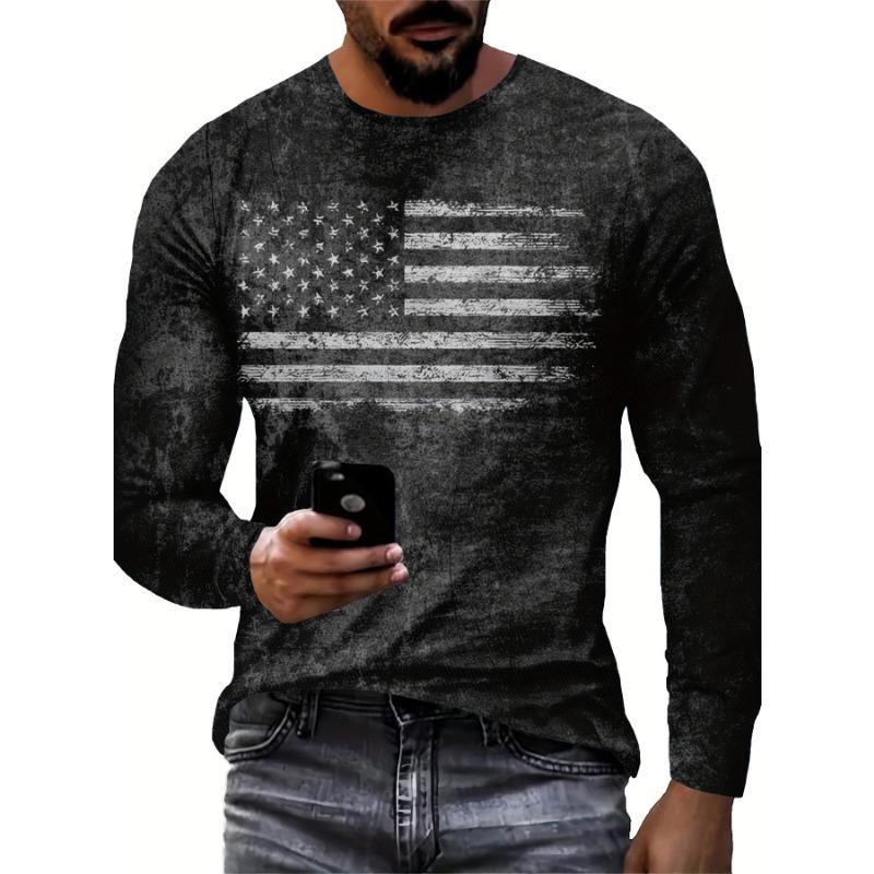 Digital Allover Print Men's Long Sleeve T-Shirt