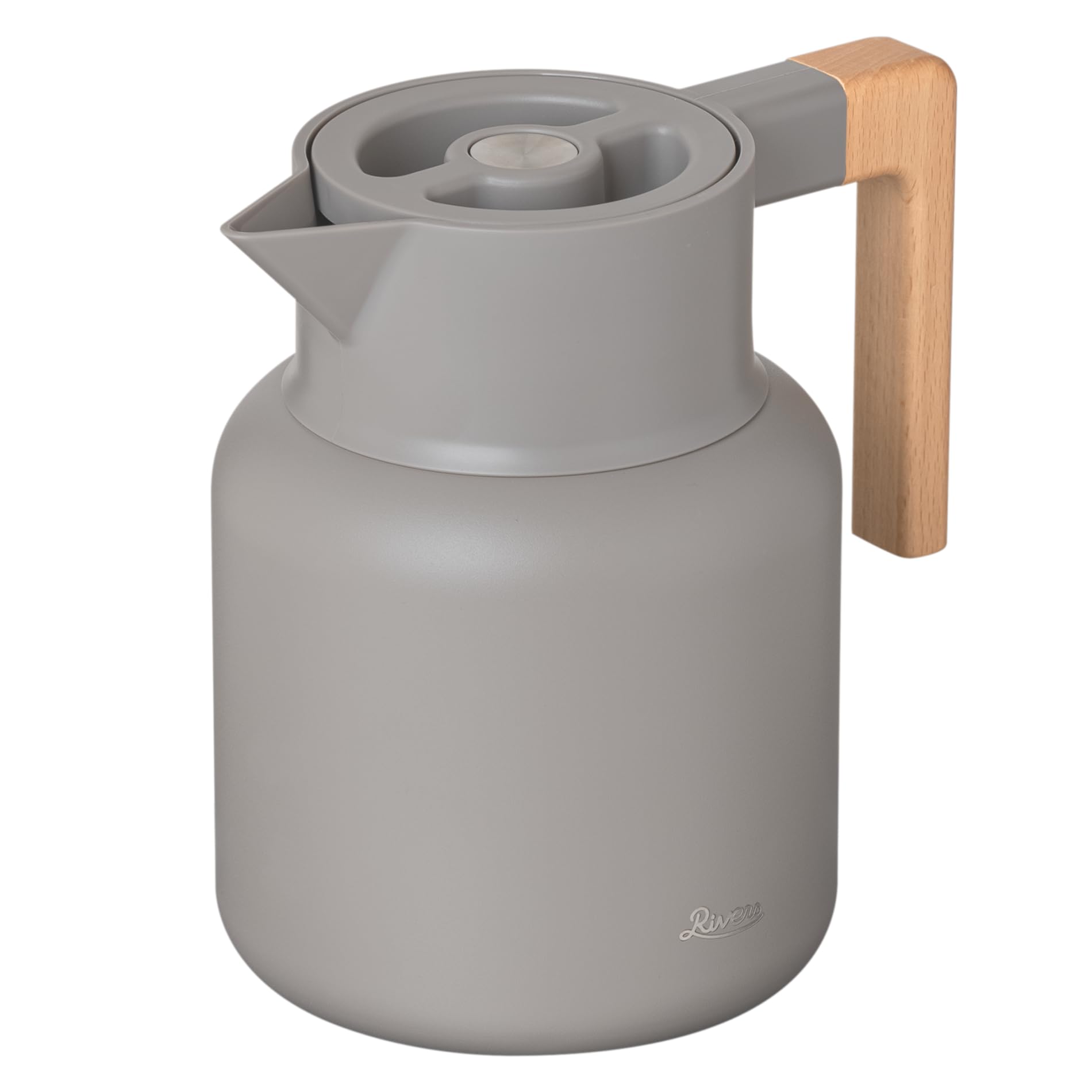 Термоизолированный кувшин для воды Rivers с широким горлышком, сохраняет воду горячей, и настольный кувшин для воды AJG002BE, Кито, (Легко чистить, Рот, Холодный), 1600 мл, Кувшин, Термоизолированный,