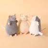 21cm Creative Mouse Oversized Flower Branch Rat Cartoon Soft Animal Figure Gift Birthday Stuffed & Plush Animals Companion Gift