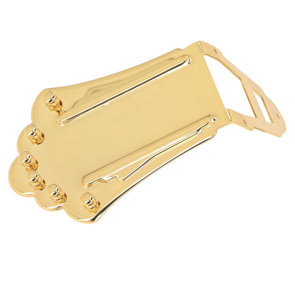 Guitar Tailpiece Replacement Solid Metal 6 Strings Guitar Trapezoidal Tailpiece for Archtop