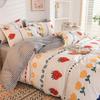 Four-piece Bedding Washed Cotton Single Double Student Three-piece Bed Linen Quilt Cover Pillowcase