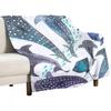 Ковдра Whale Shark, Ray & Sea Creature Play Print Throw Ковдра Luxury St Blanket Ковдра люксового бренду