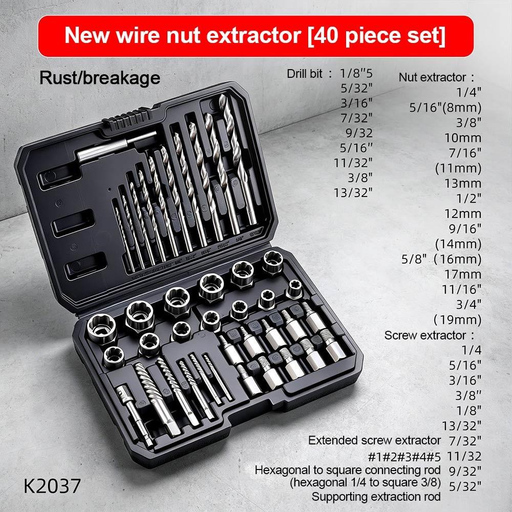 Rust Proof Nut Extractor High Torque Screw Remover Fastener Extractor Broken Thread Taking